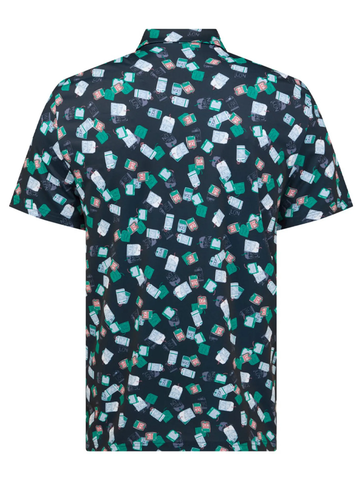 Original Penguin Shirts|Pete's Travel Tags Caddy Polo - Black Iris