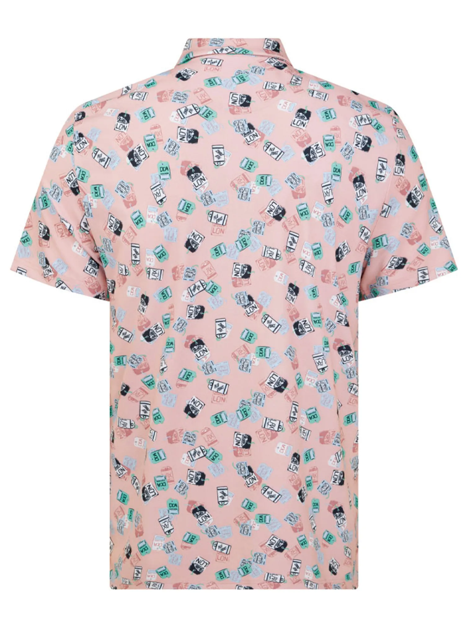 Original Penguin Shirts|Pete's Travel Tags Caddy Polo - Charm Pink