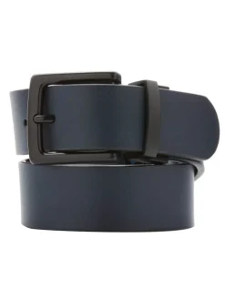 Original Penguin Belts|Reversible All Over Pete Printed Belt - Black Iris