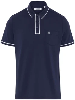 Original Penguin Shirts|The Technical Earl Polo - Black Iris