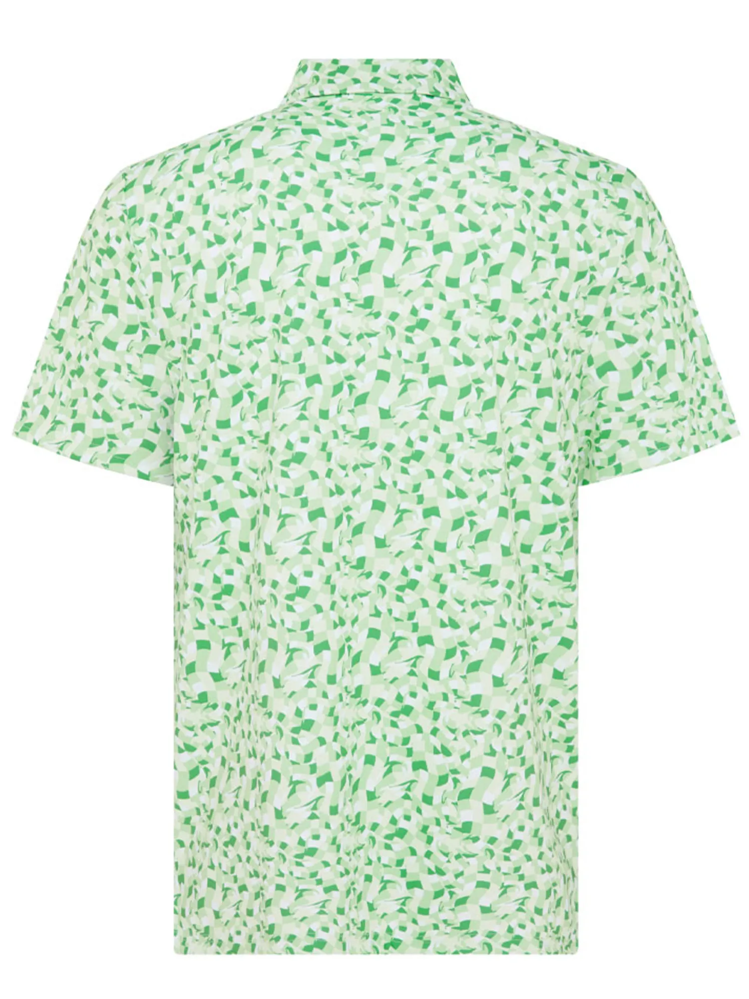 Original Penguin Shirts|Underwater Mosaic Geo Polo - Spruce Stone