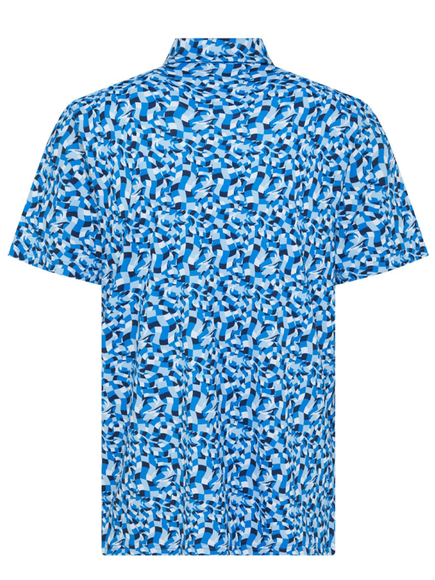 Original Penguin Shirts|Underwater Mosaic Geo Polo - French Blue