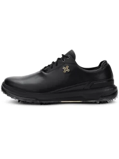 Payntr Golf Mens Golf Shoes|Eighty Seven SC Golf Shoes - Black/Gold/Black