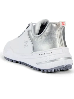 Payntr Golf Mens Golf Shoes|X 003 F Golf Shoes - White/Silver/Grey
