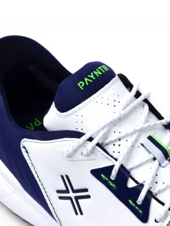 Payntr Golf Mens Golf Shoes|X 005 F Golf Shoes - White/Navy/Electric Green