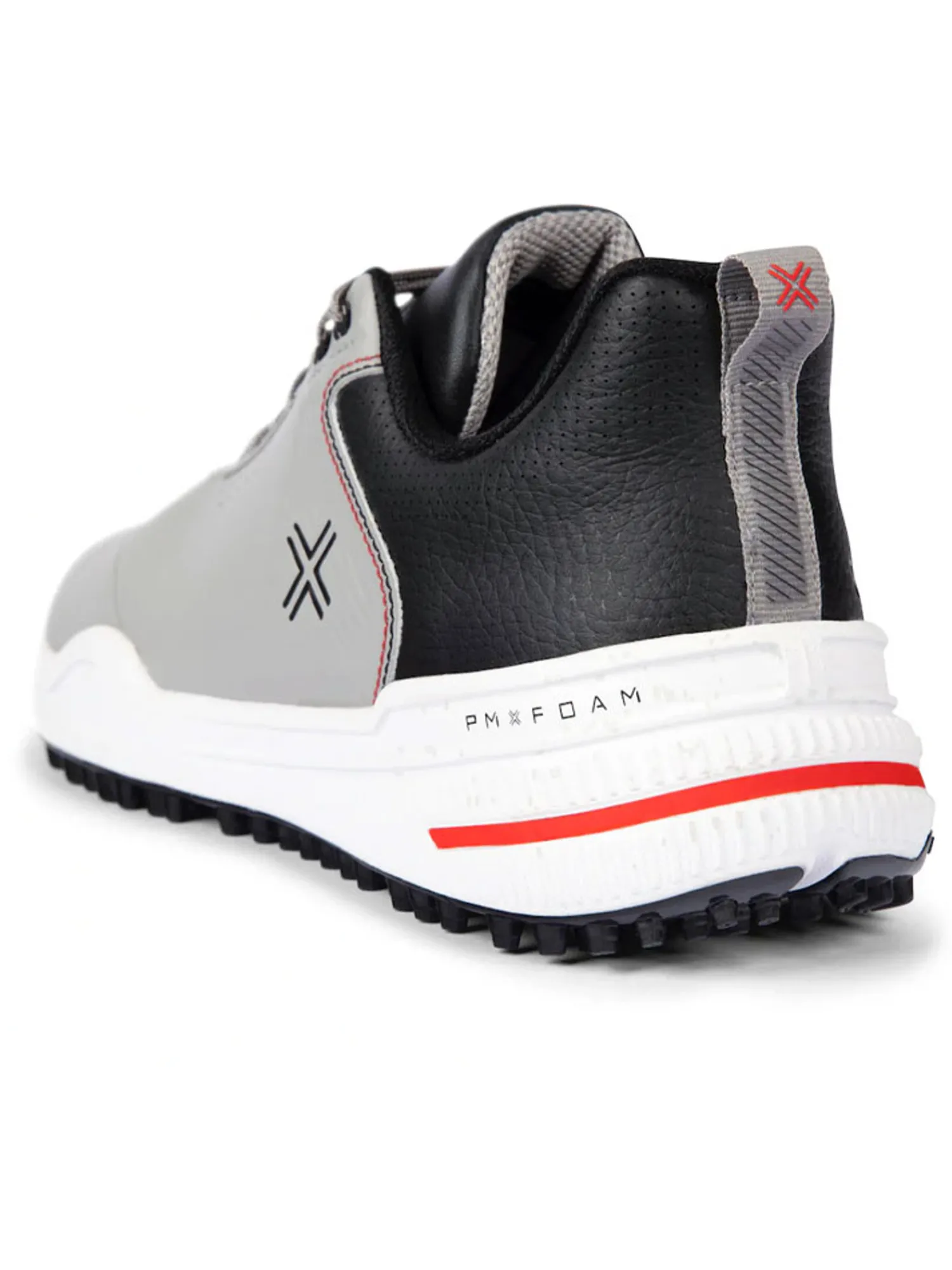 Payntr Golf Mens Golf Shoes|X 003 F Golf Shoes - Grey/Black/Black