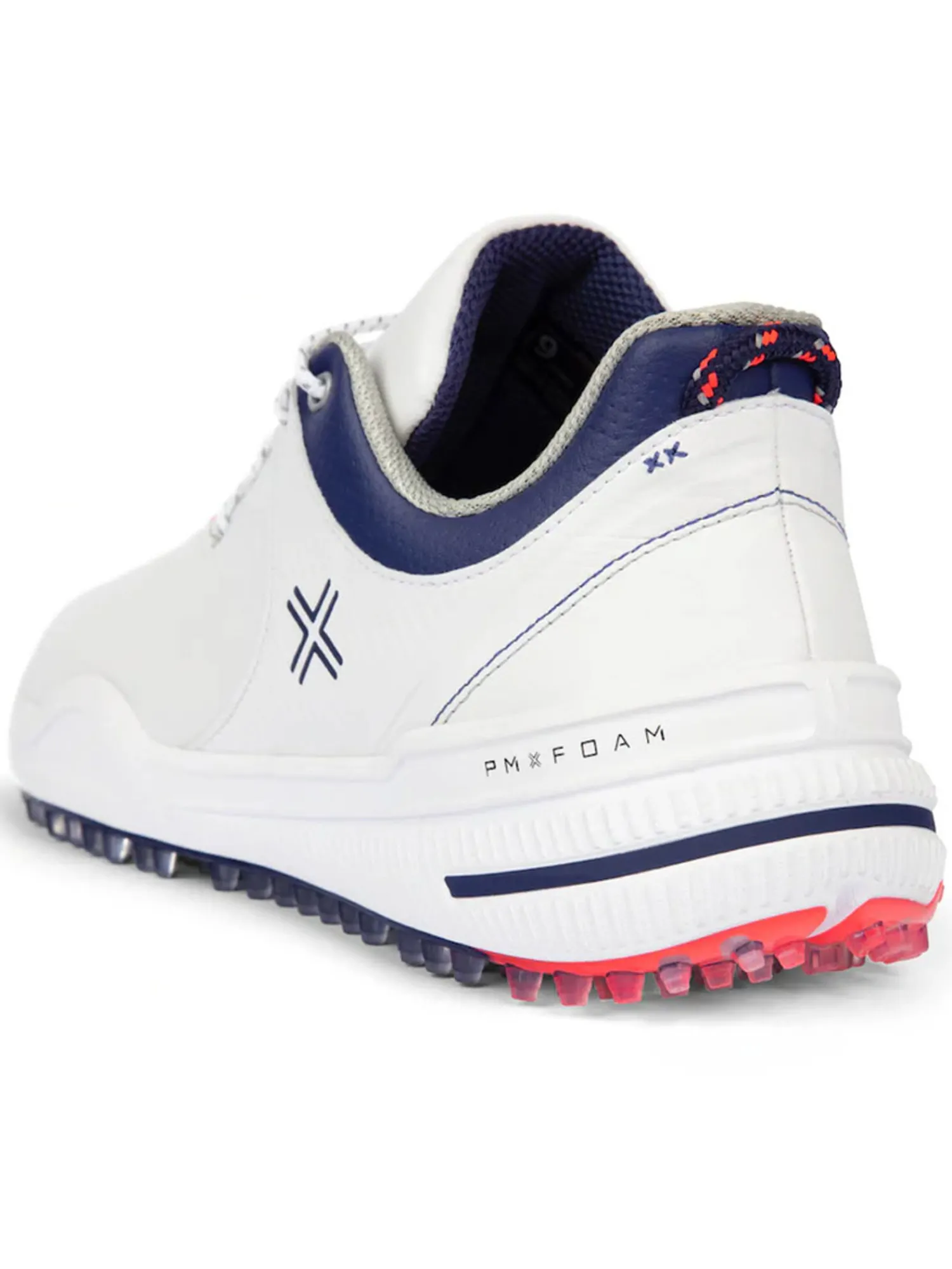Payntr Golf Mens Golf Shoes|X 001 F Golf Shoes - White/Electric Red/Navy