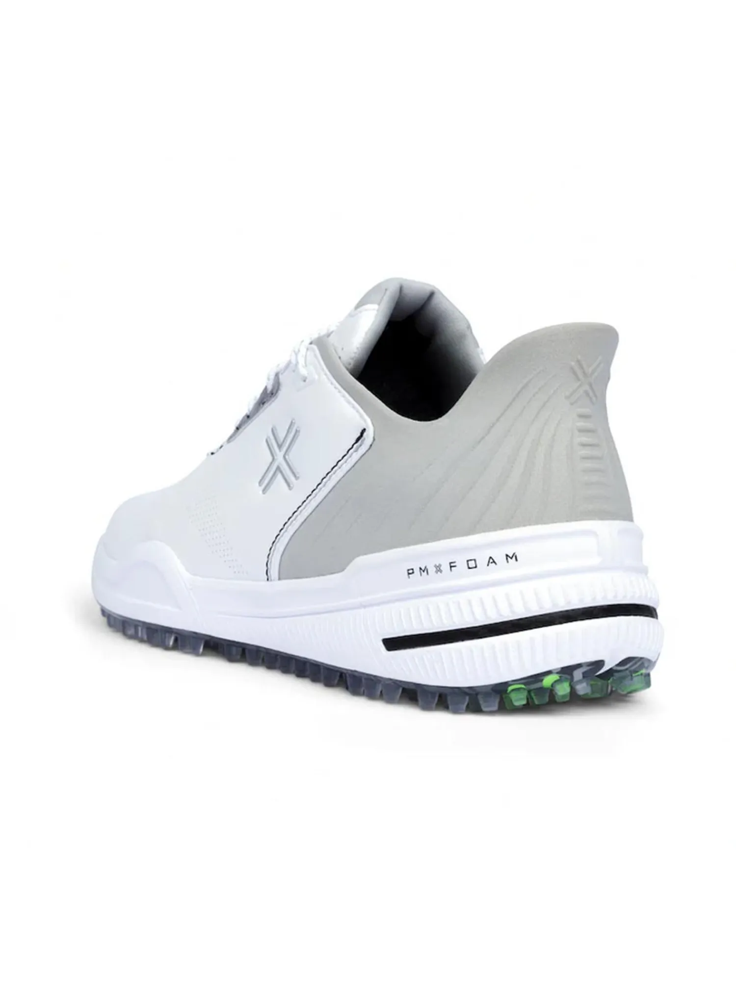 Payntr Golf Mens Golf Shoes|X 005 F Golf Shoes - White/Silver
