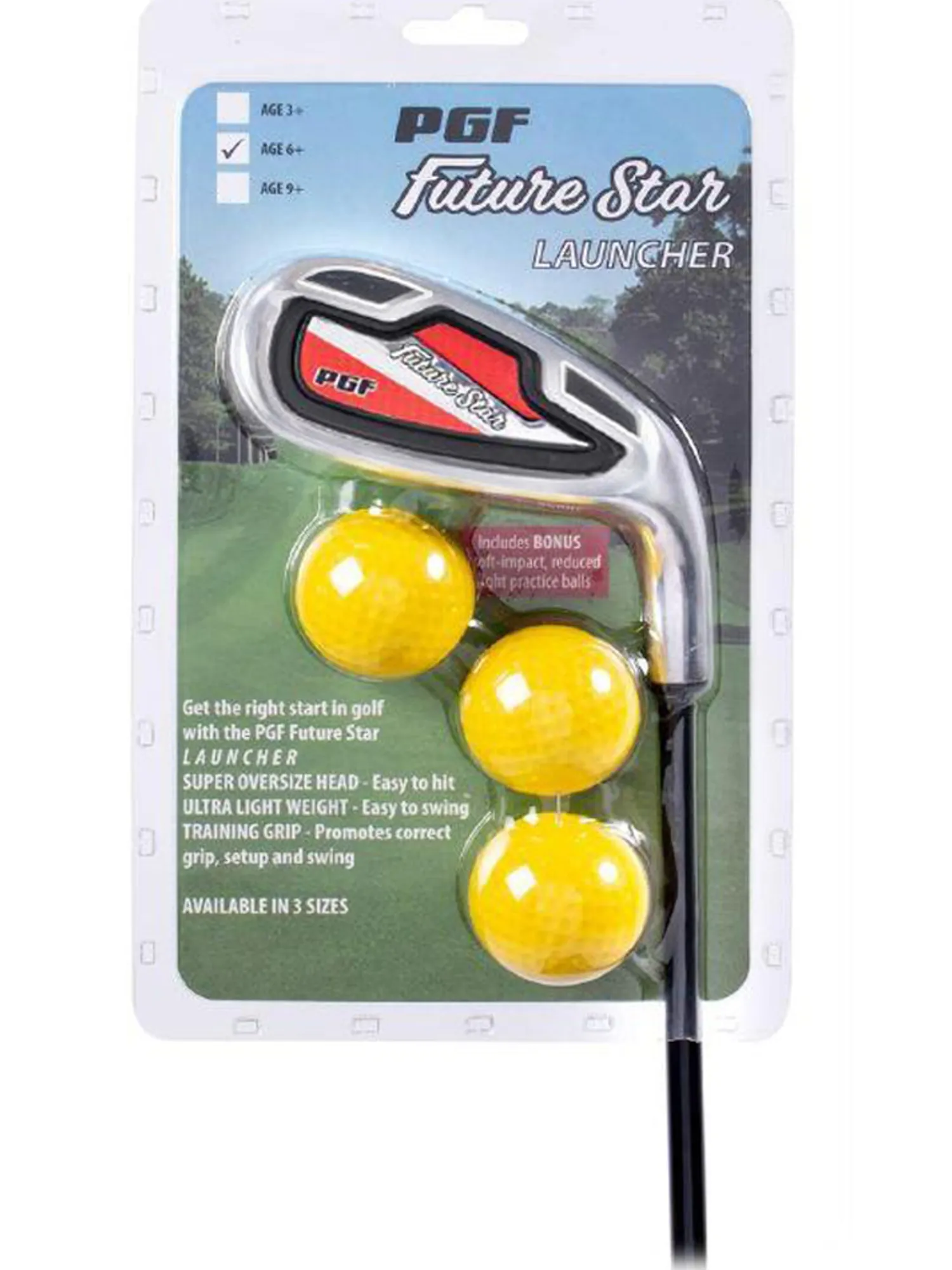 PGF Golf Single Irons|PGF Future Star Launcher Junior Training Iron - Ages 6-8