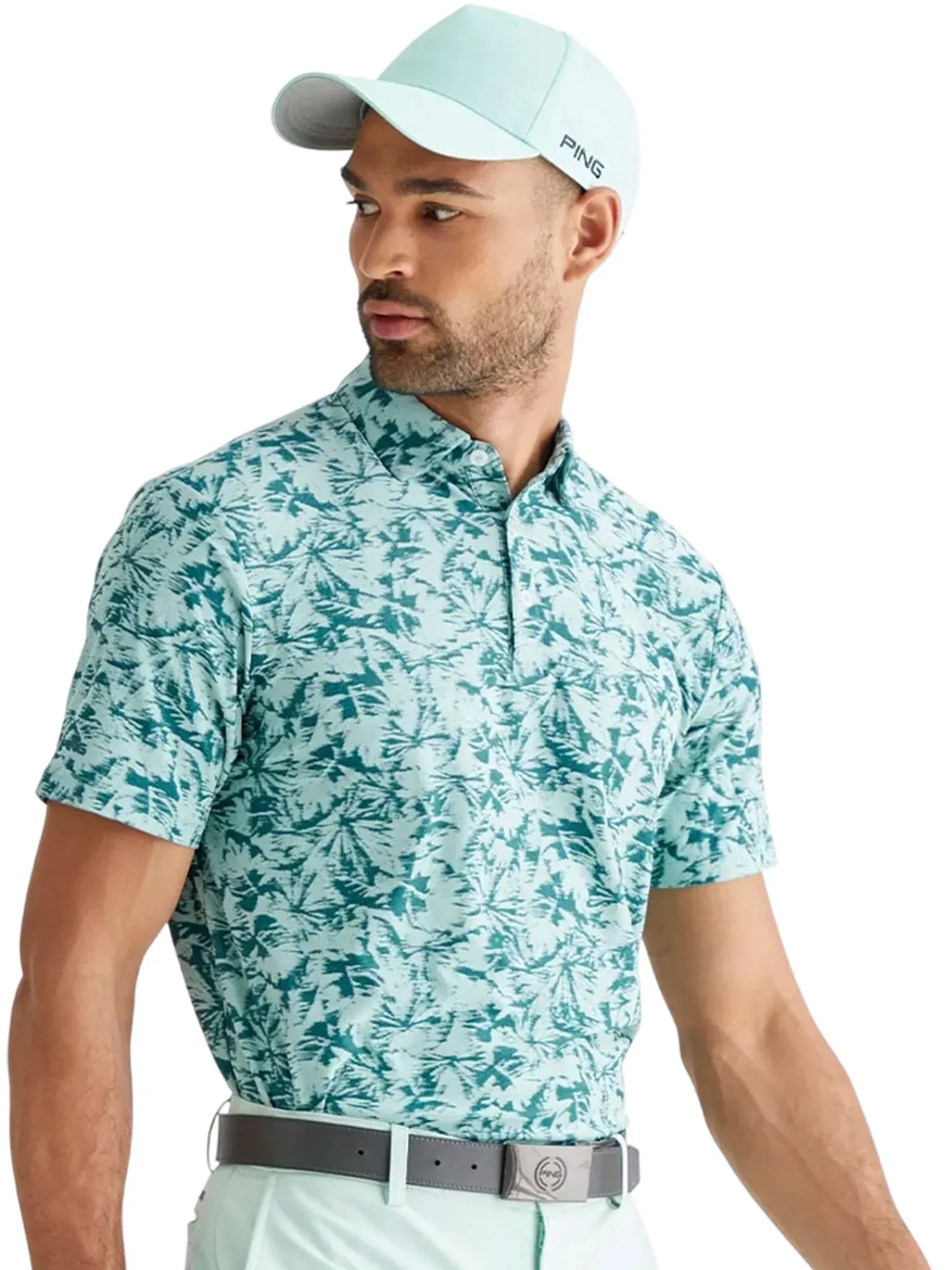 PING Shirts|Diego Polo - Misty Green Multi
