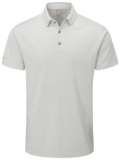 PING Clearance Clothing|Halcyon Tailored Fit Polo - Silver Multi