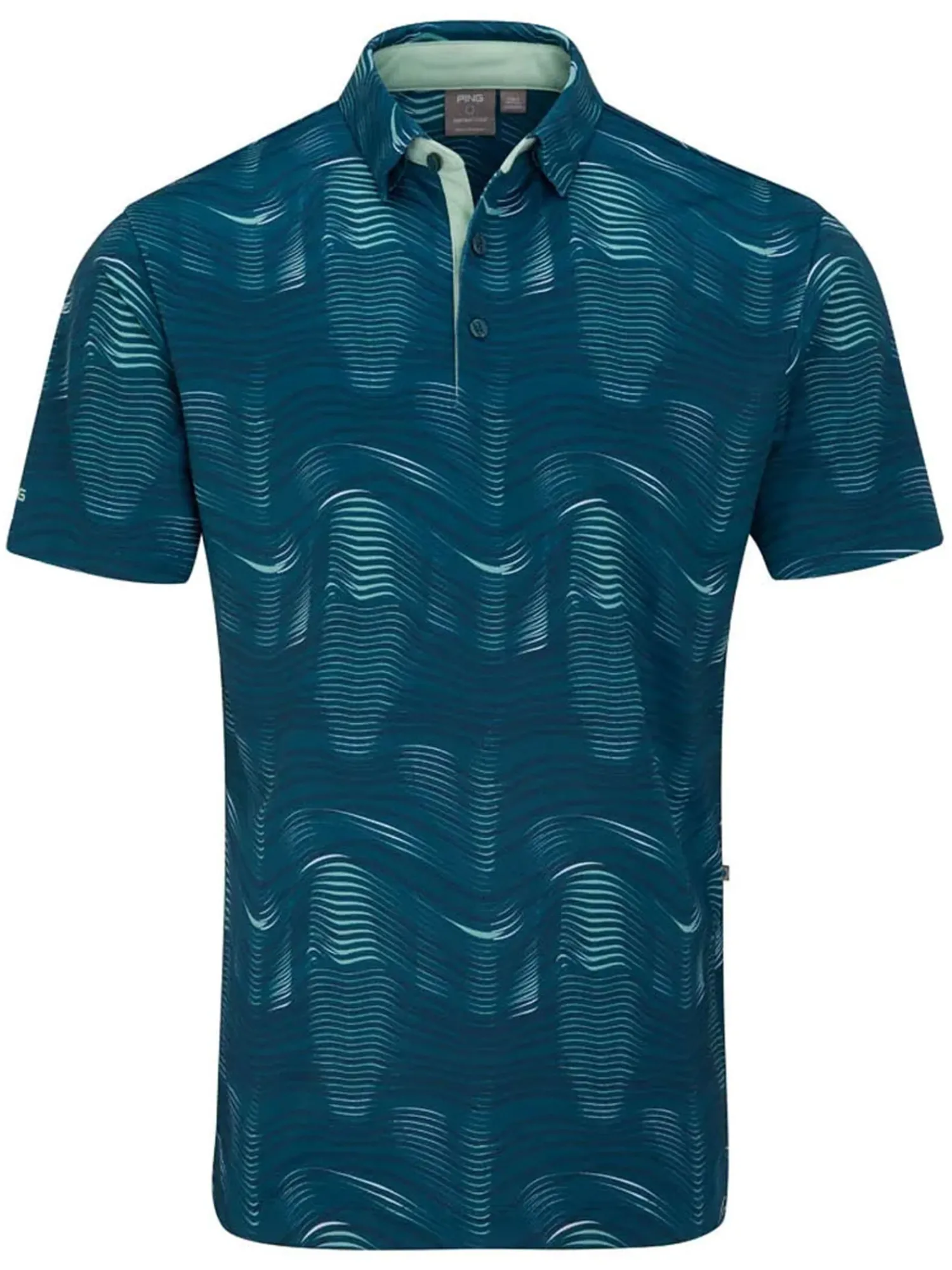 PING Shirts|Optic Groove Polo - Forest Multi
