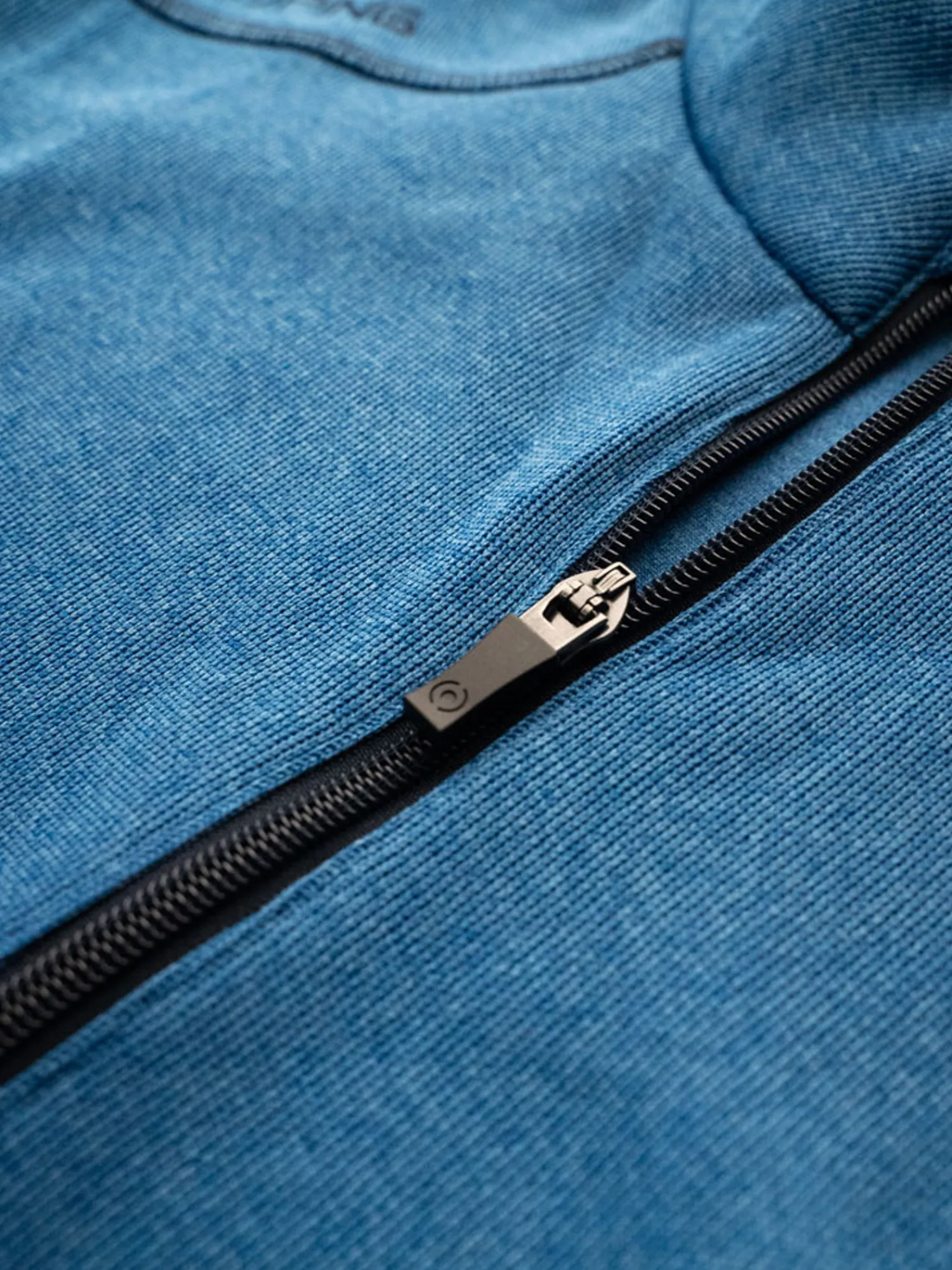 PING Jumpers|Ramsey 1/2 Zip Ribbed Fleece - Snorkel Blue Marl