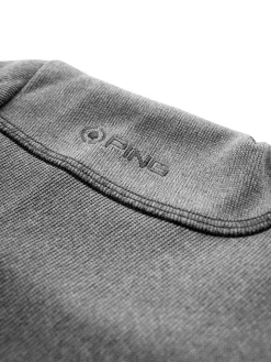 PING Jumpers|Ramsey 1/2 Zip Ribbed Fleece - Ash Marl