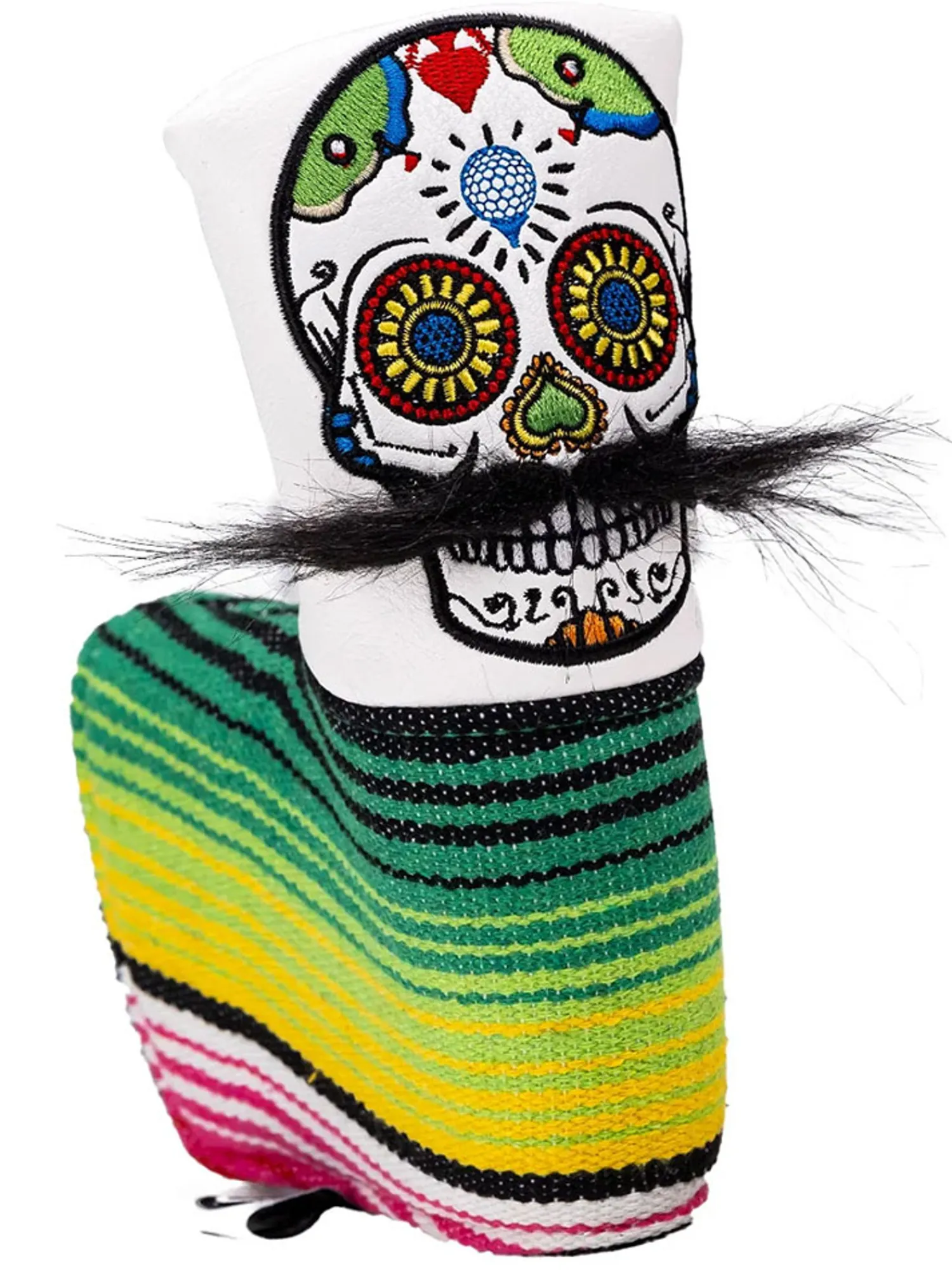 Pins & Aces Club Covers|Club Covers - Mustache Sugar Skull