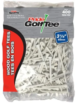 Pride Golf Tee Tees|Pride 3.25" Golf Tees 400 Pack - White