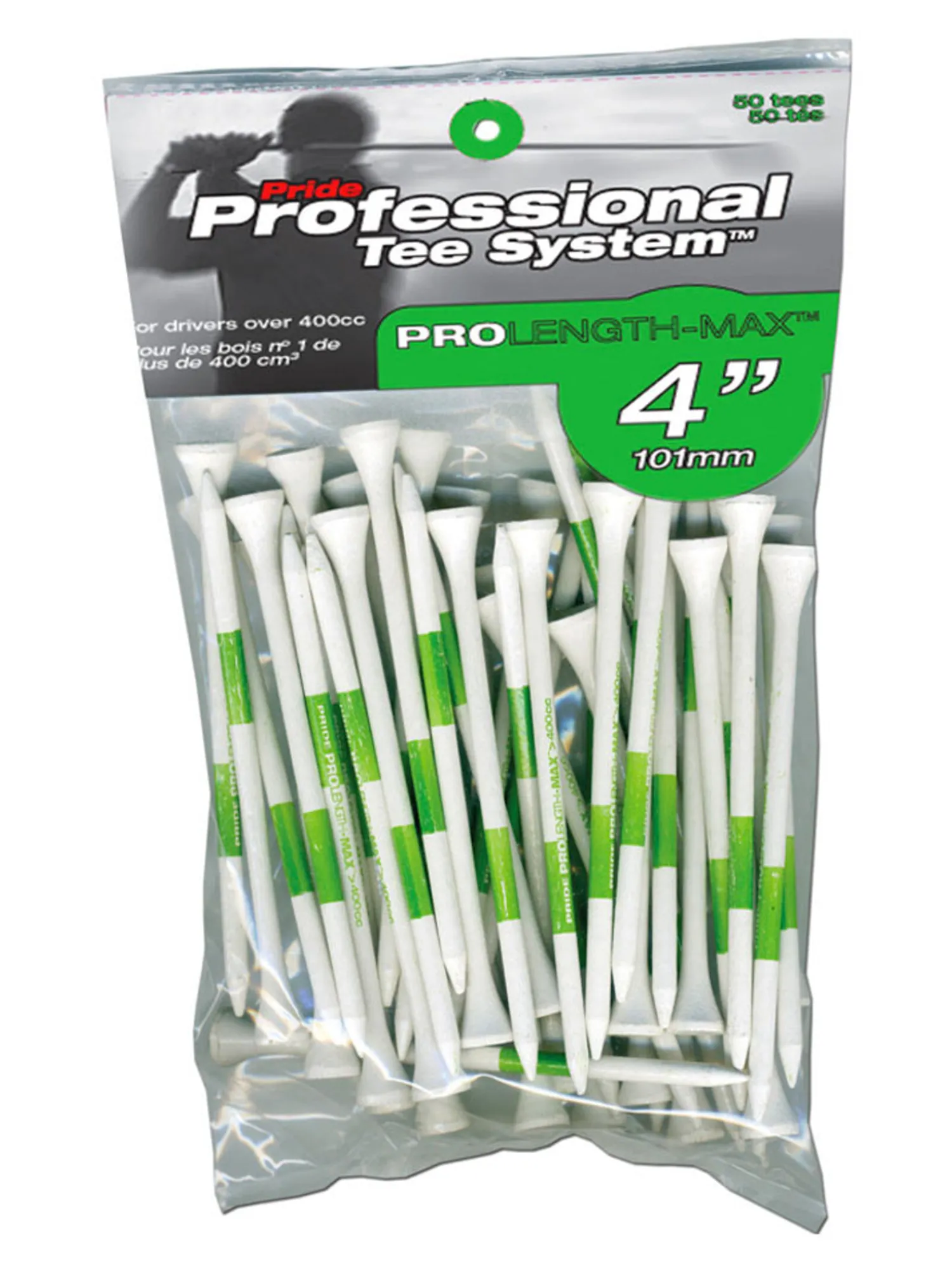 Pride Golf Tee Tees|Prolength Tees - 50 Pack Green