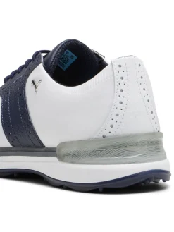 Puma Mens Golf Shoes|Avant Golf Shoes - White/Deep Navy/Speed Blue