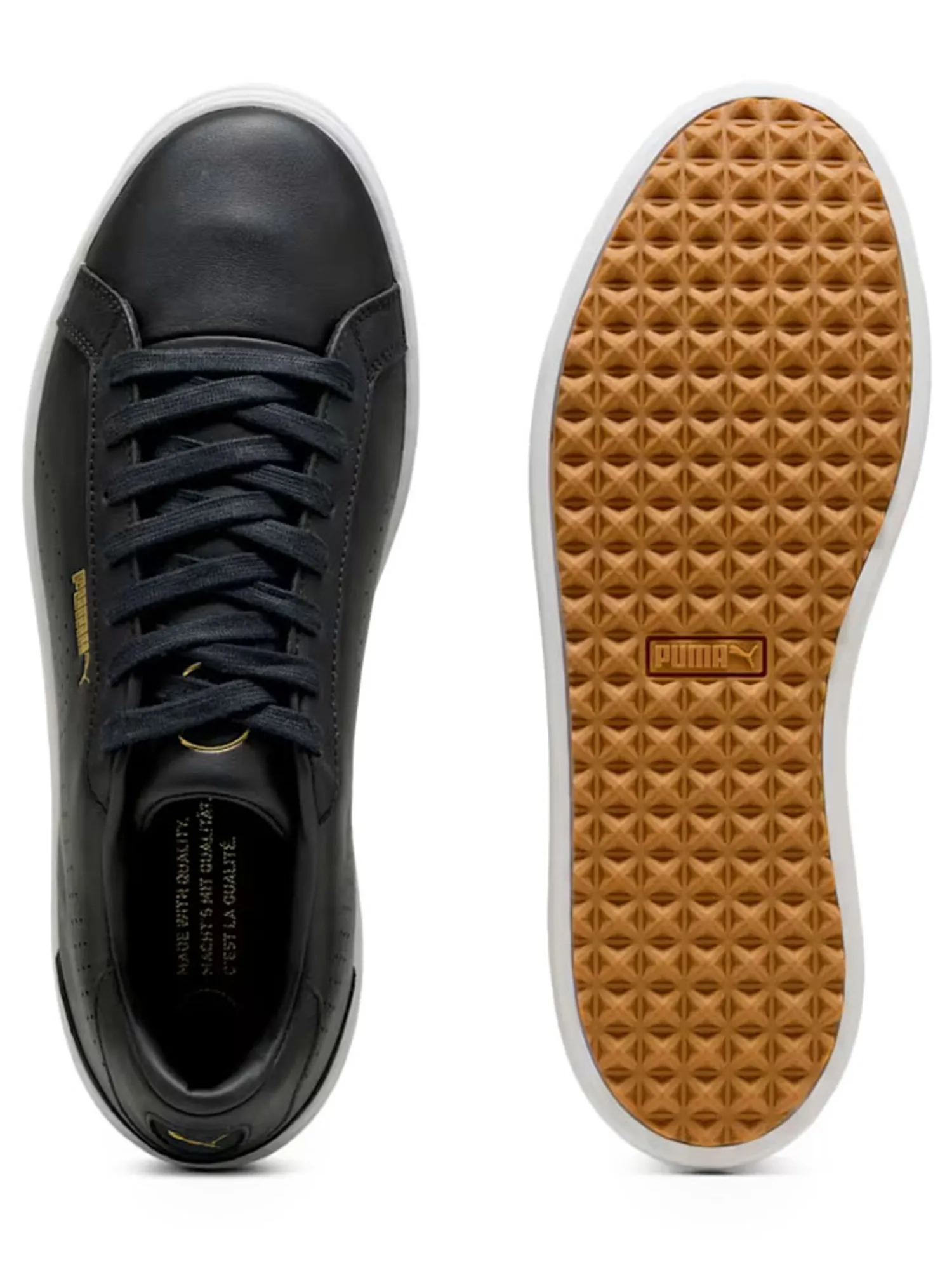 Puma Mens Golf Shoes|Classic G Golf Shoes - Black/ White
