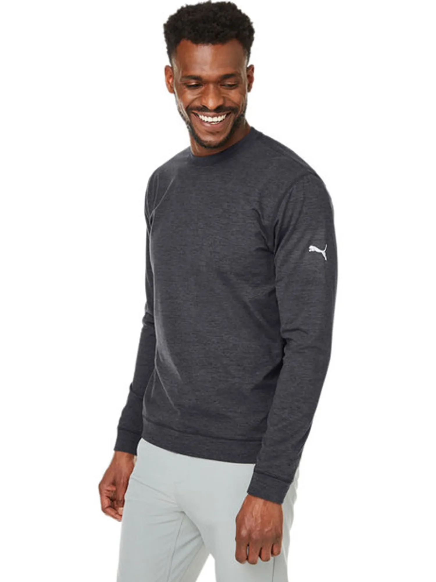 Puma Jumpers|CLOUDSPUN Crewneck - Black Heather