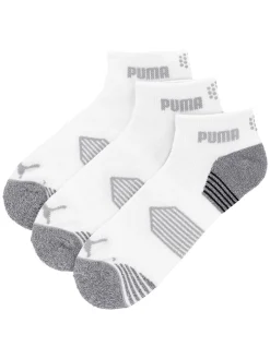 Puma Clearance Clothing|Essential 1/4 Cut 3 Pair Pack Socks