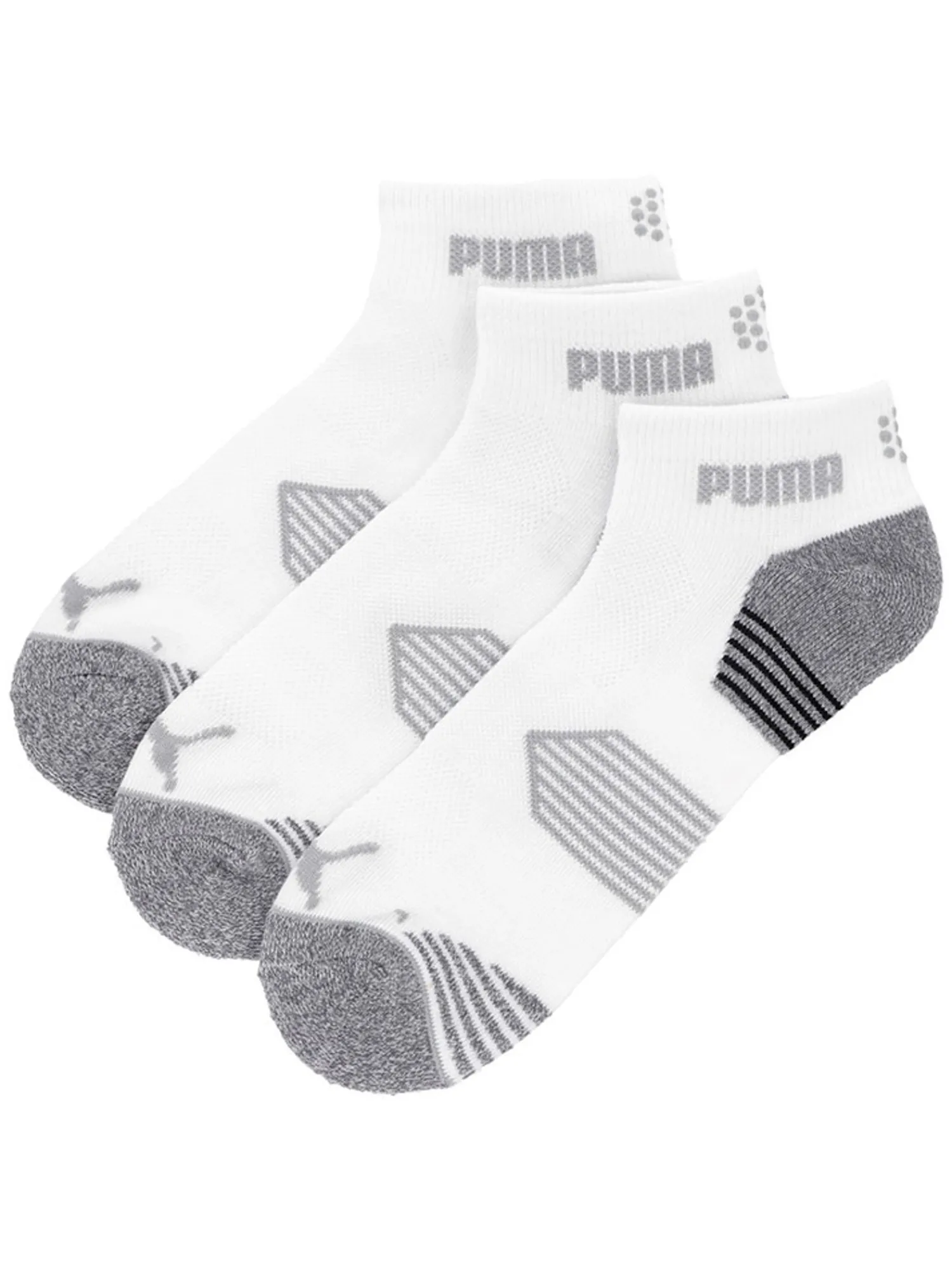Puma Clearance Clothing|Essential 1/4 Cut 3 Pair Pack Socks