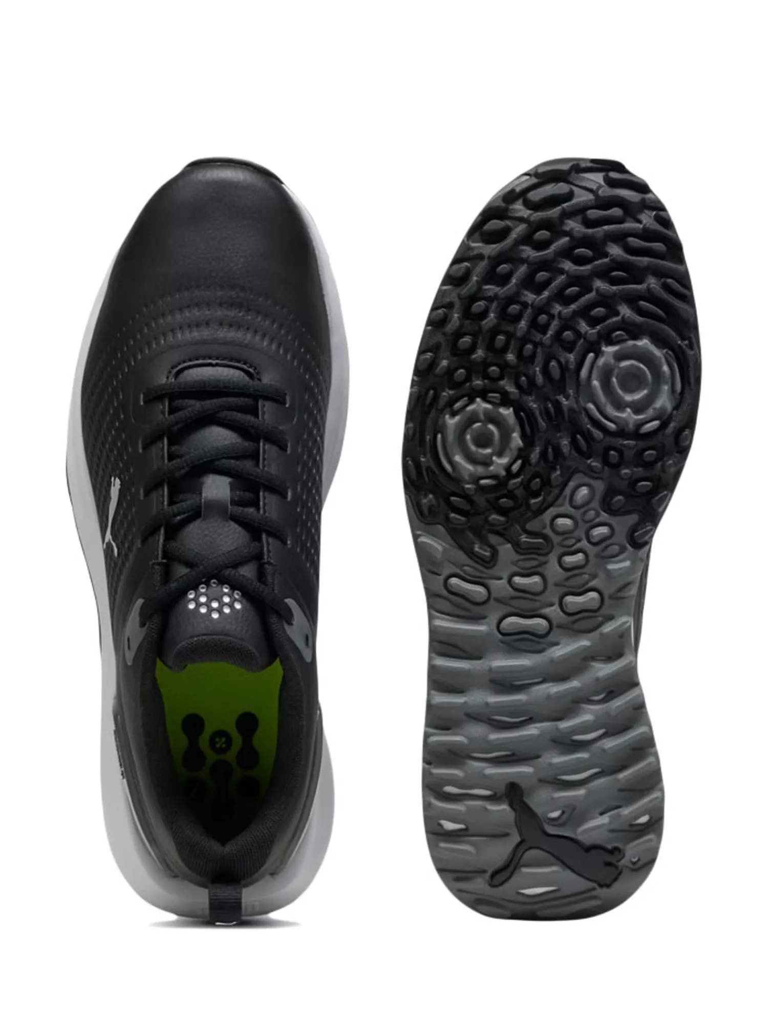Puma Clearance Shoes|FUSION Plus Spikeless Golf Shoes - Black/ White
