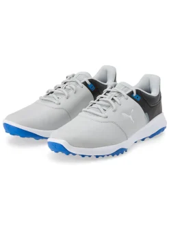 Puma Clearance Shoes|FUSION Smash Wide Golf Shoes - Ash Grey/ Black/Team Royal