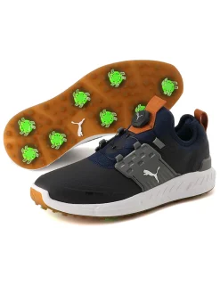 Puma Clearance Shoes|IGNITE ARTICULATE DISC Golf Shoes - Peacoat/ Silver/Quiet Shade