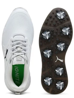Puma Mens Golf Shoes|IGNITE Elevate 2 Tour Golf Shoes - White/ Black