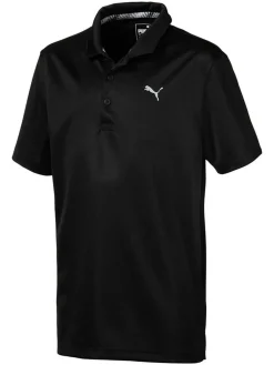 Puma Clearance Clothing|JR Boys Essential Polo - Black