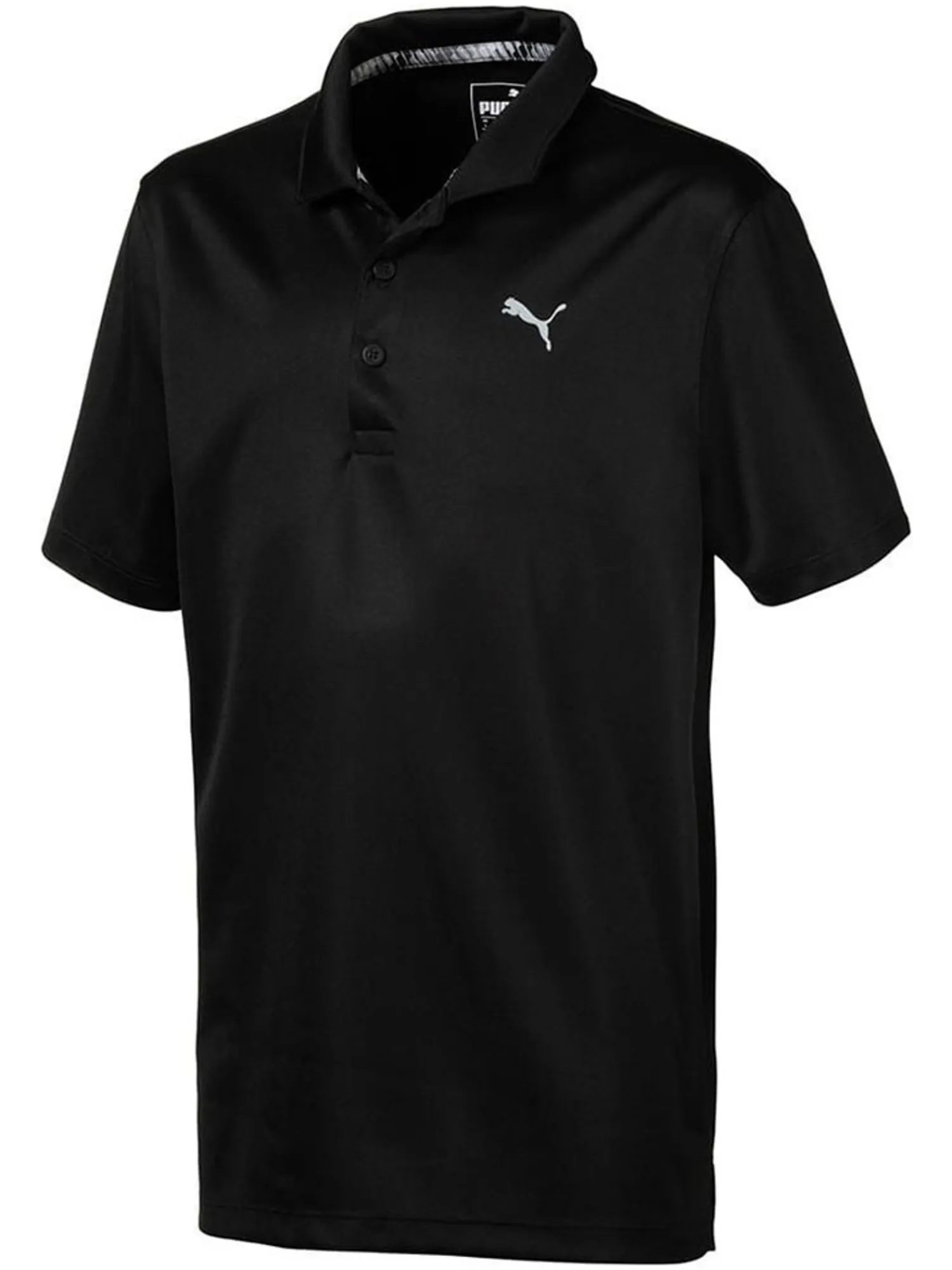 Puma Clearance Clothing|JR Boys Essential Polo - Black