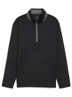 Puma Outerwear|JR Boy's Lightweight 1/4-Zip - Black/Slate Sky
