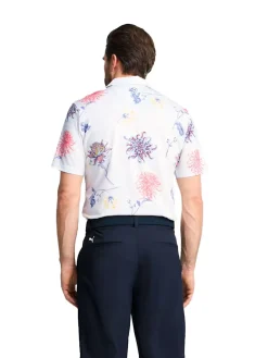 Puma Shirts|MATTR Dahlia Polo - White Glow/Peach Frost