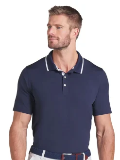 Puma Shirts|MATTR Elevated Solid Polo - Deep Navy