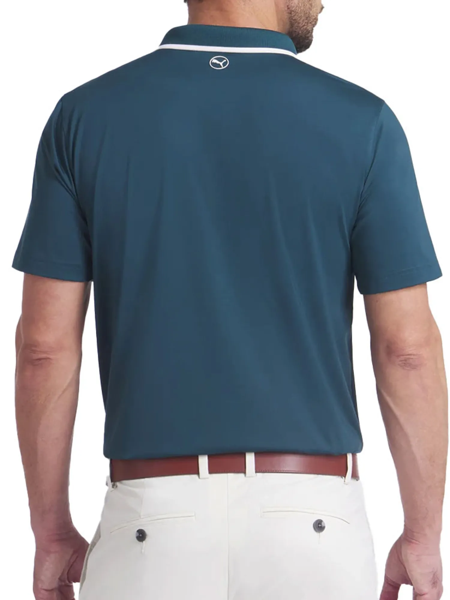 Puma Shirts|MATTR Elevated Solid Polo - Green Terrain/Haute Tropic