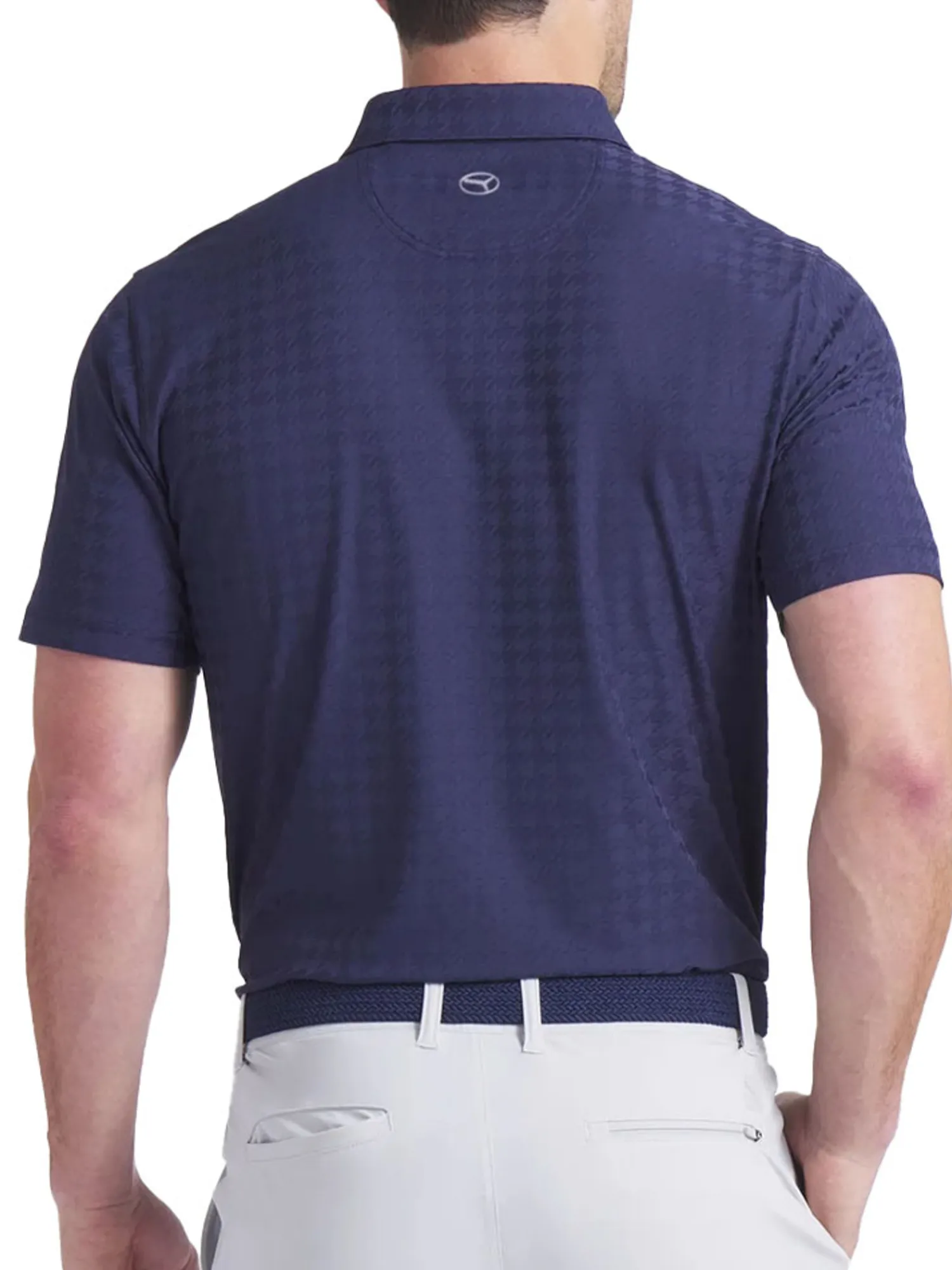 Puma Shirts|MATTR Houndstooth Golf Polo - Deep Navy