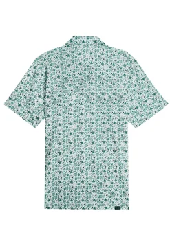 Puma Shirts|MATTR Port Golf Polo - Green Terrain/White Glow