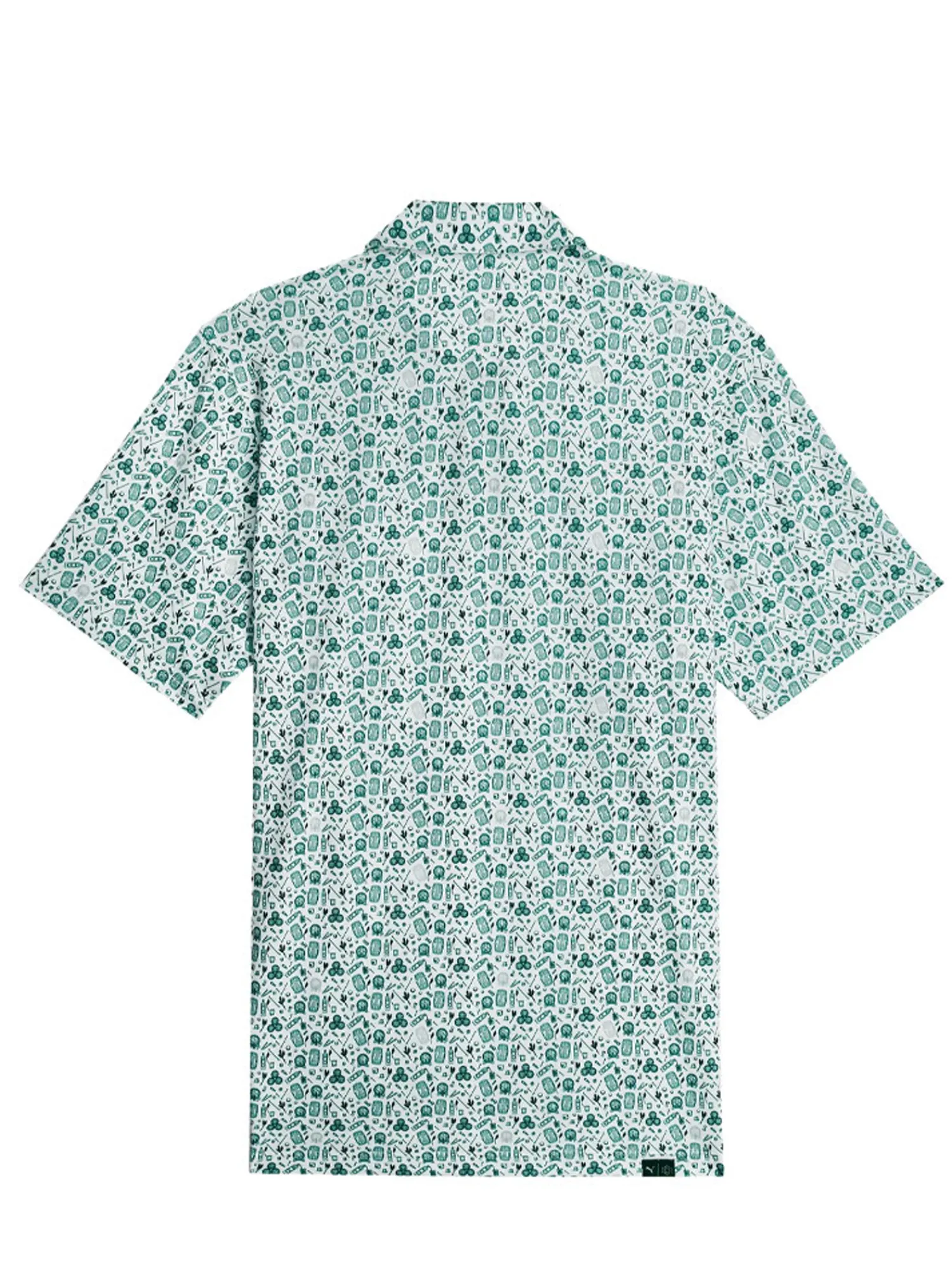 Puma Shirts|MATTR Port Golf Polo - Green Terrain/White Glow
