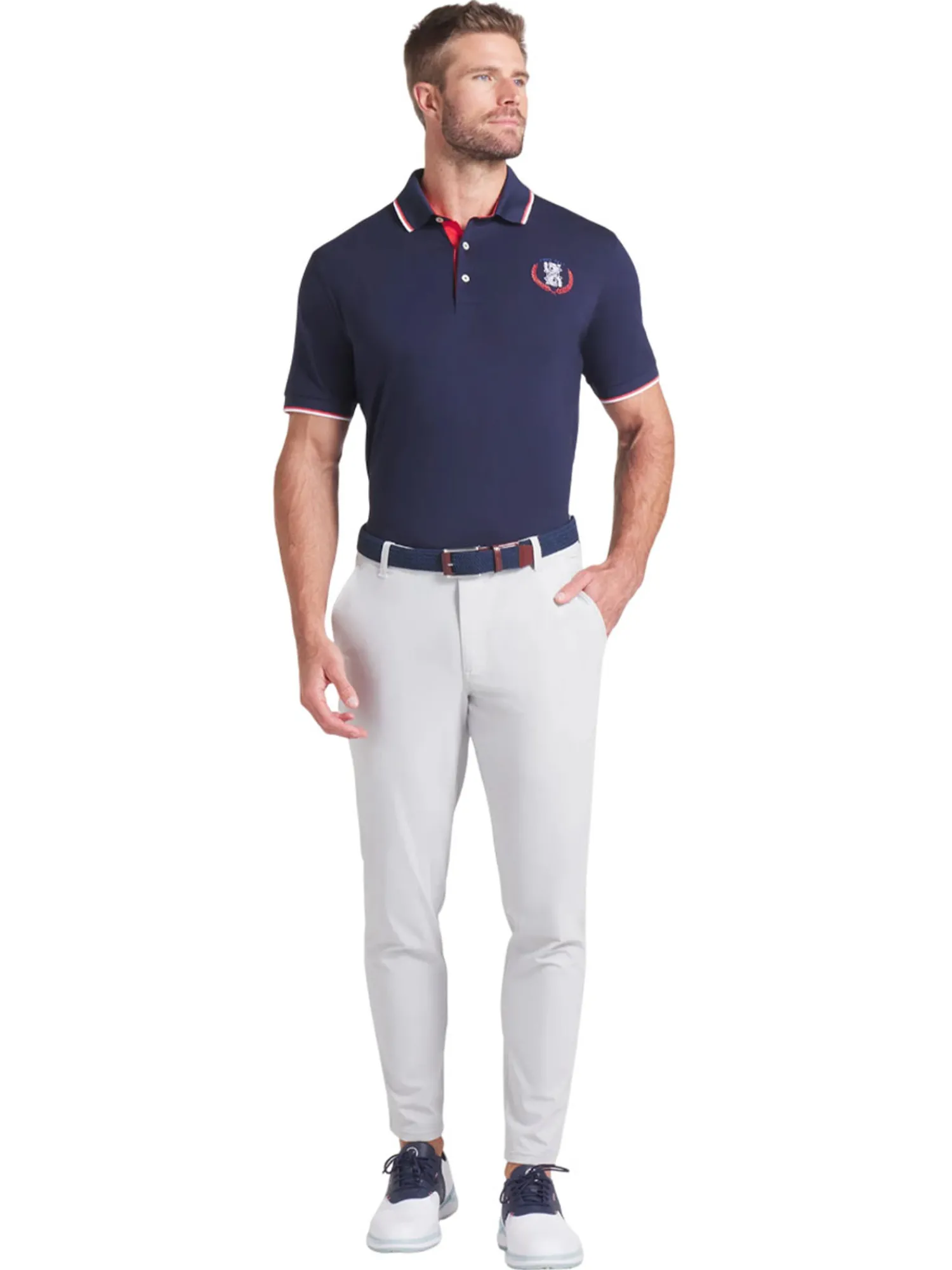Puma Shirts|Modalon Queen City Polo - Deep Navy/White Glow