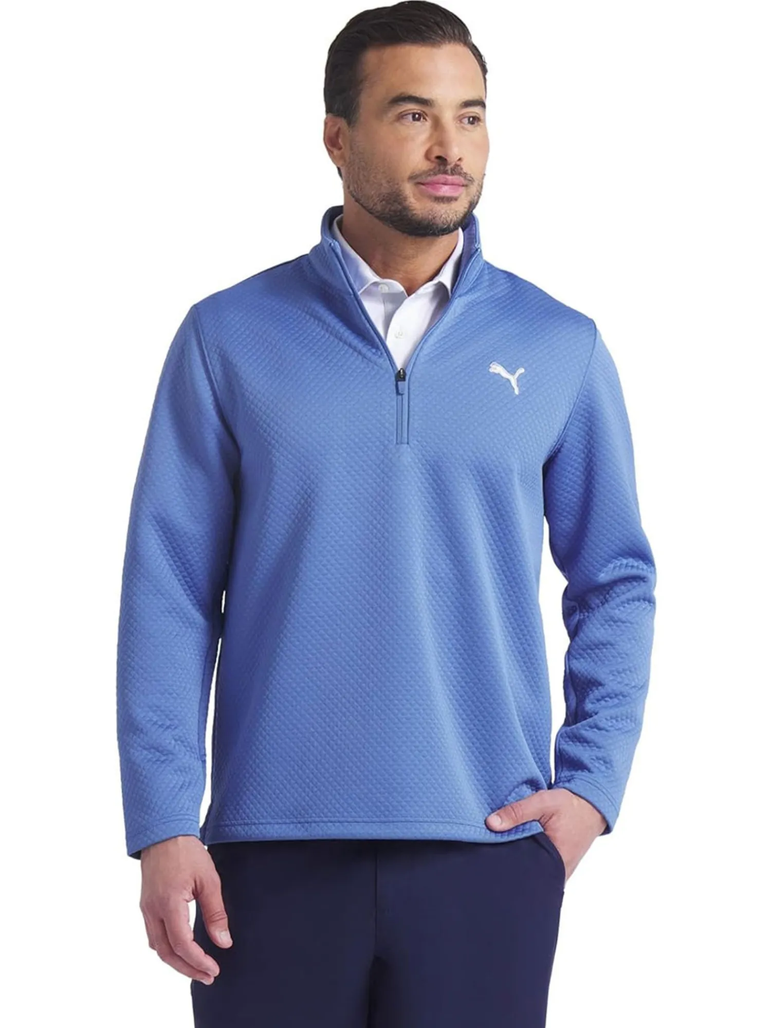 Puma Clearance Clothing|Pebble 1/4-Zip - Blue Horizon