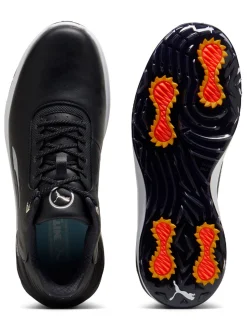 Puma Clearance Shoes|Phantomcat NITRO+ Golf Shoes - Black/ Silver/Yellow Sizzle