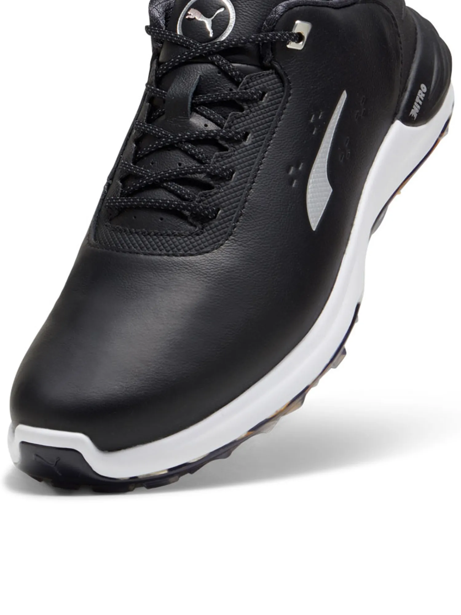 Puma Clearance Shoes|Phantomcat NITRO+ Golf Shoes - Black/ Silver/Yellow Sizzle