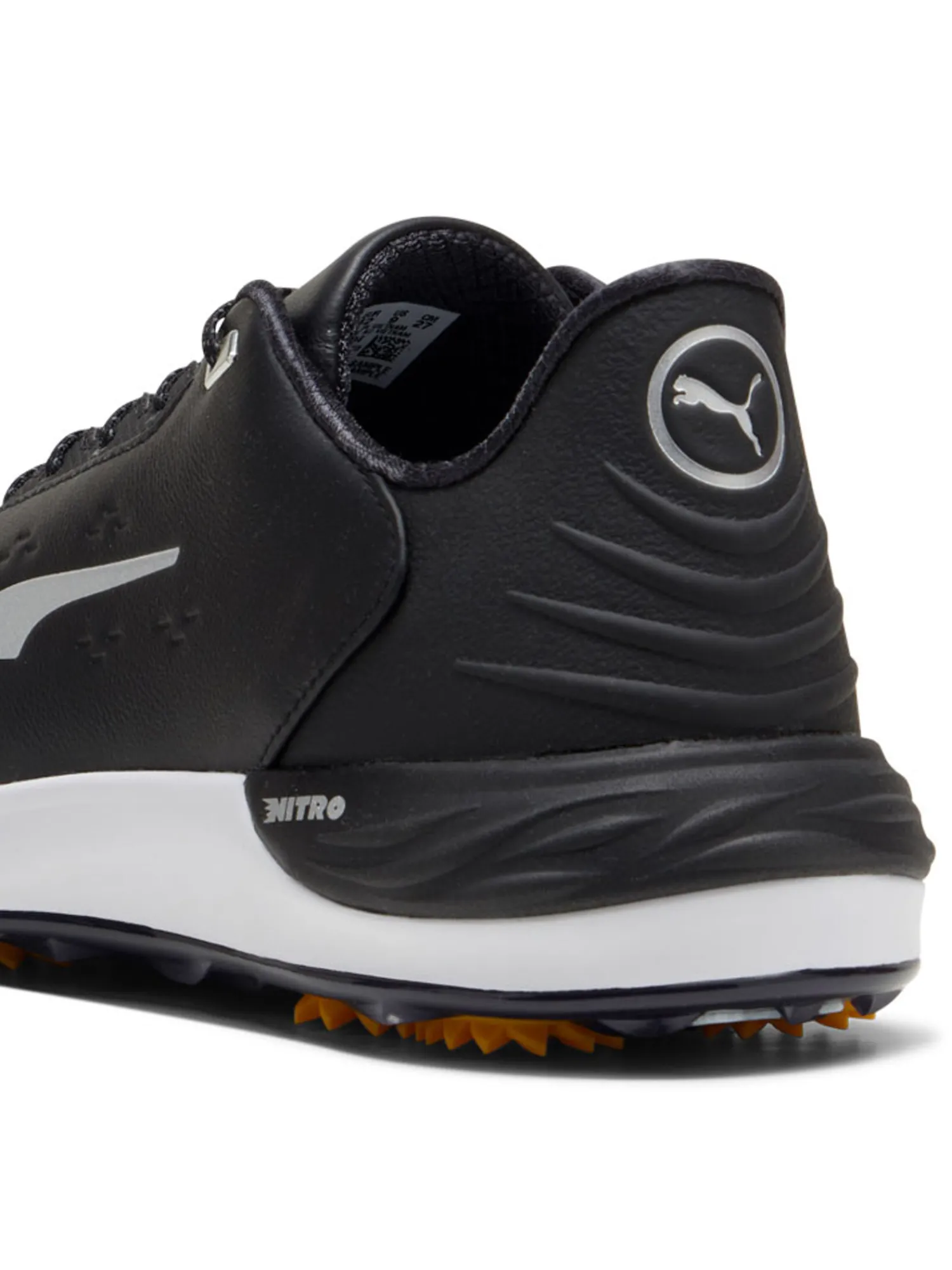 Puma Clearance Shoes|Phantomcat NITRO+ Golf Shoes - Black/ Silver/Yellow Sizzle