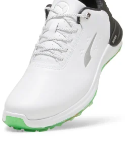 Puma Clearance Shoes|Phantomcat NITRO+ Golf Shoes - White/ Black/Fluro Green