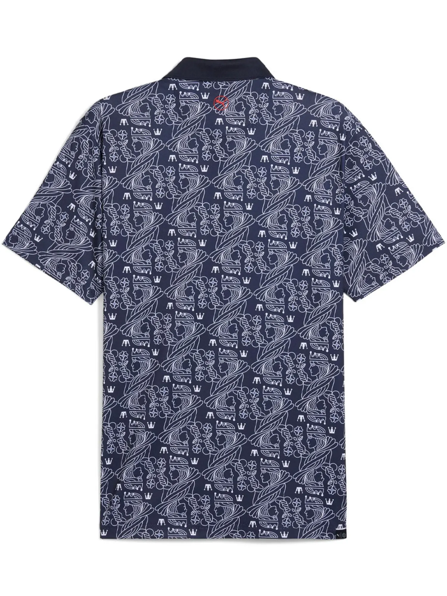 Puma Shirts|Pique Royal Polo - Deep Navy/White Glow