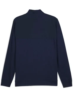 Puma Jumpers|Ripguard Hybrid 1/4 Zip - Deep Navy Heather/Deep Navy