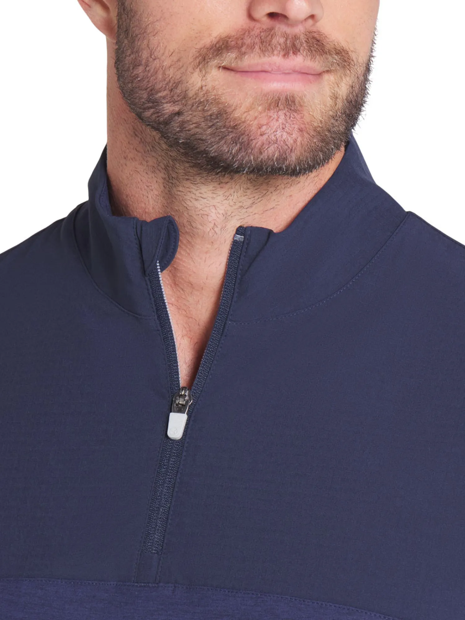 Puma Jumpers|Ripguard Hybrid 1/4 Zip - Deep Navy Heather/Deep Navy