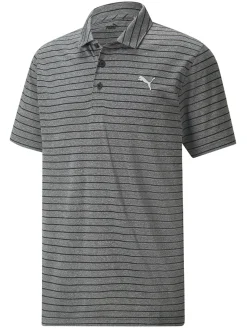 Puma Clearance Clothing|Rotation Stripe Polo - Black