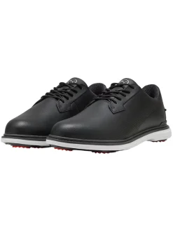 Puma Mens Golf Shoes|Royale Golf Shoes - Black/Flat Dark Grey/Red Blast